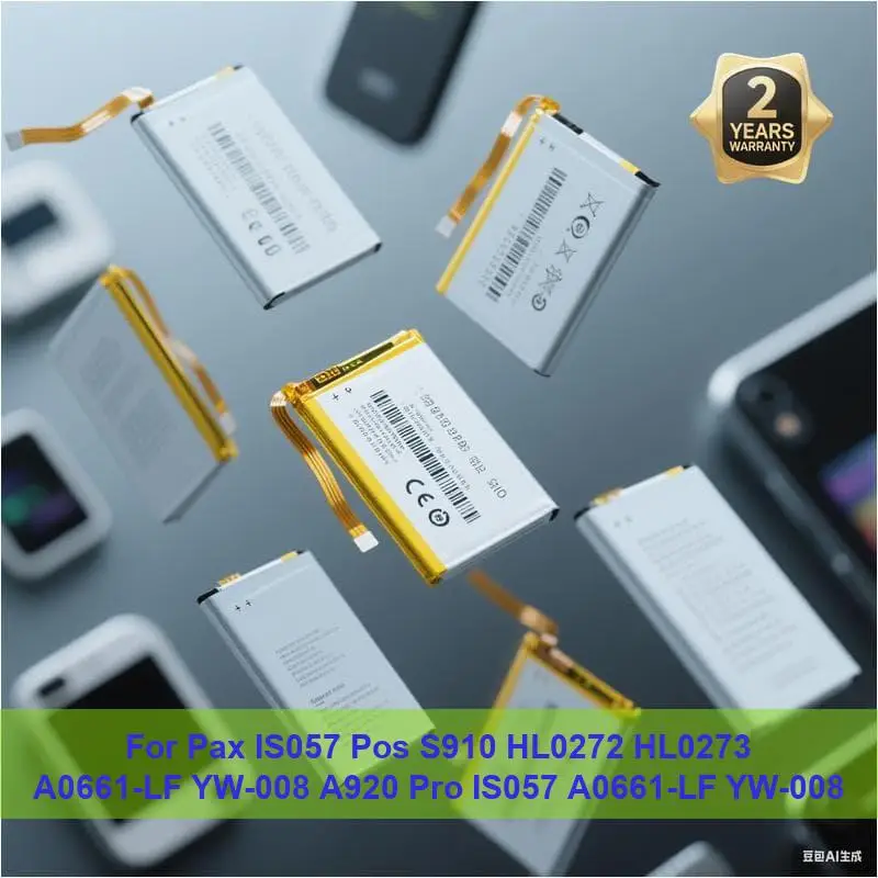 Аккумулятор для Pax IS057 Pos S910 HL0272 HL0273 A0661-LF YW-008 A920 Pro IS057 A0661-LF YW-008
