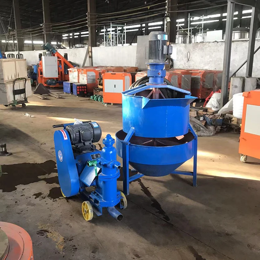 Small Mortar Mixer Portable Mini Concrete Cement Mixing Grouting Machine Construction Equipment