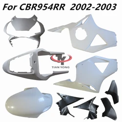 Injectie Plastic onderdelen Voor CBR954RR 2002 2003 CBR 954 RR CBR 954 Motorfiets Ongeverfd Carrosserie Kuip Componenten ABS