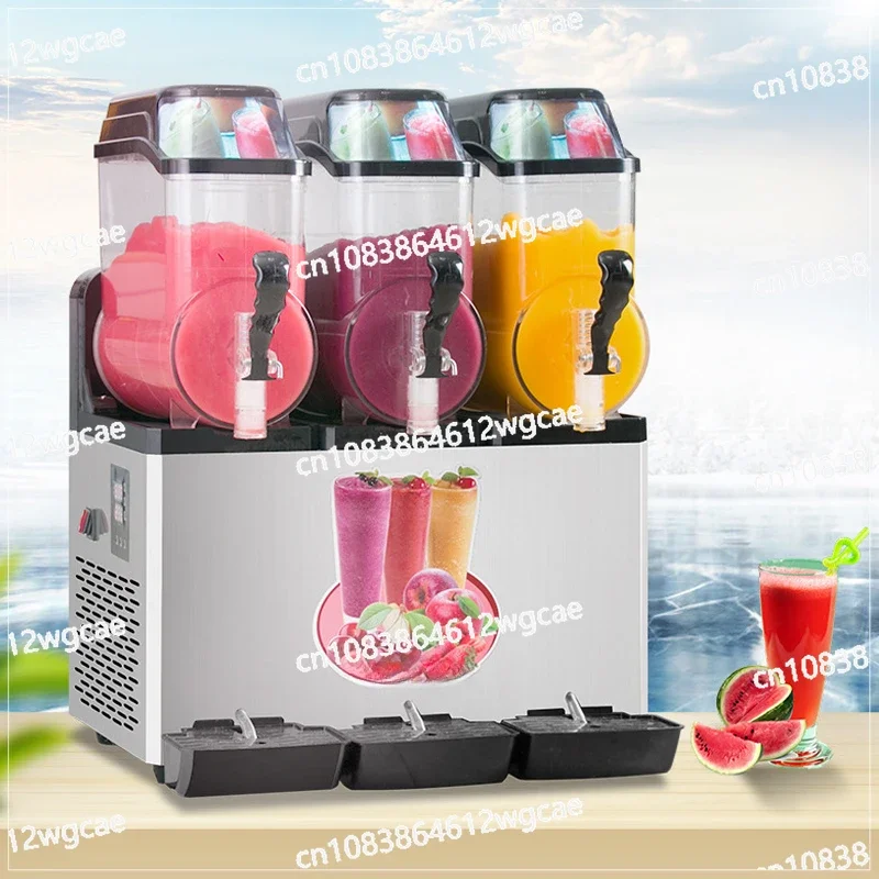 Commercial Frozen  Three Tanks Juicer Slush Fruit Maker 12LX3 Snow Melting Machine