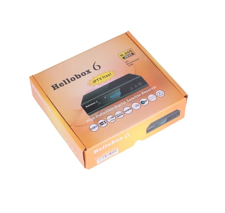 جهاز استقبال القمر الصناعي Hellobox 6 H.265 HEVC 1080P MultiStream/T2MI TV BOX فك DVB S2 مستقبل موالف