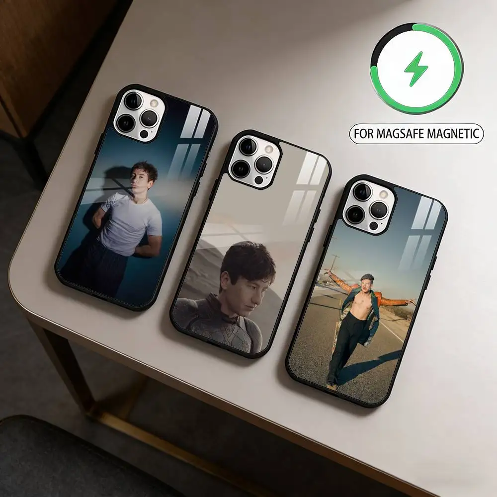 

B-Barry K-Keoghan Phone Case For iPhone17,16,15,14,13,12,11 Plus,Pro Max Magnetic For Magsafe Wireless Charging