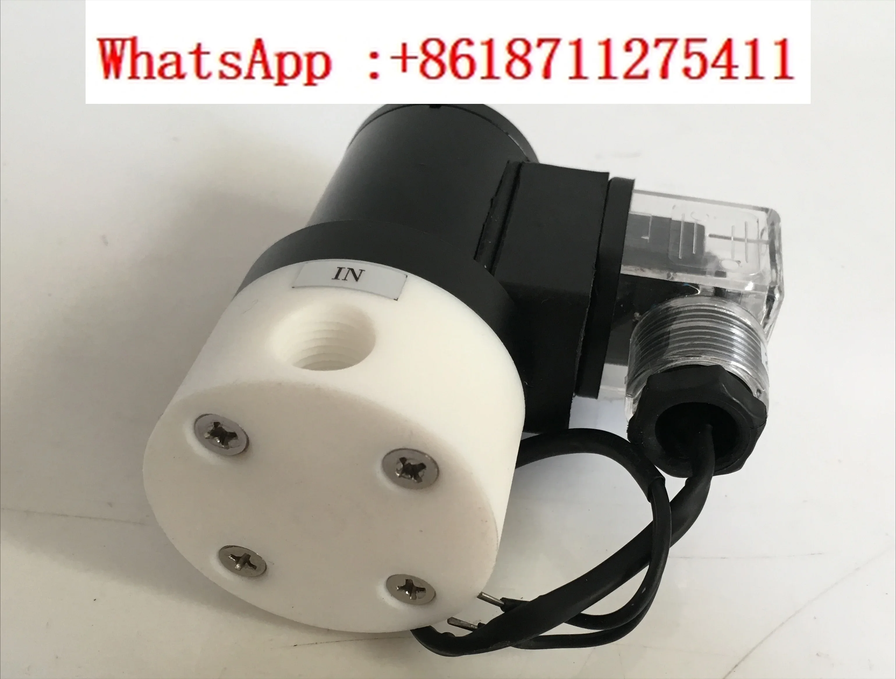 304302K.03.01 Concentrated hydrochloric acid solenoid valve Normally open PTFE solenoid valve