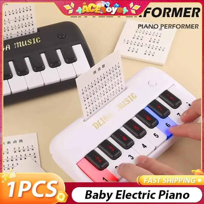 L'organo elettronico può riprodurre musica Mini tuta portatile multifunzione per strumento musicale giocattolo educativo precoce per principianti per bambini