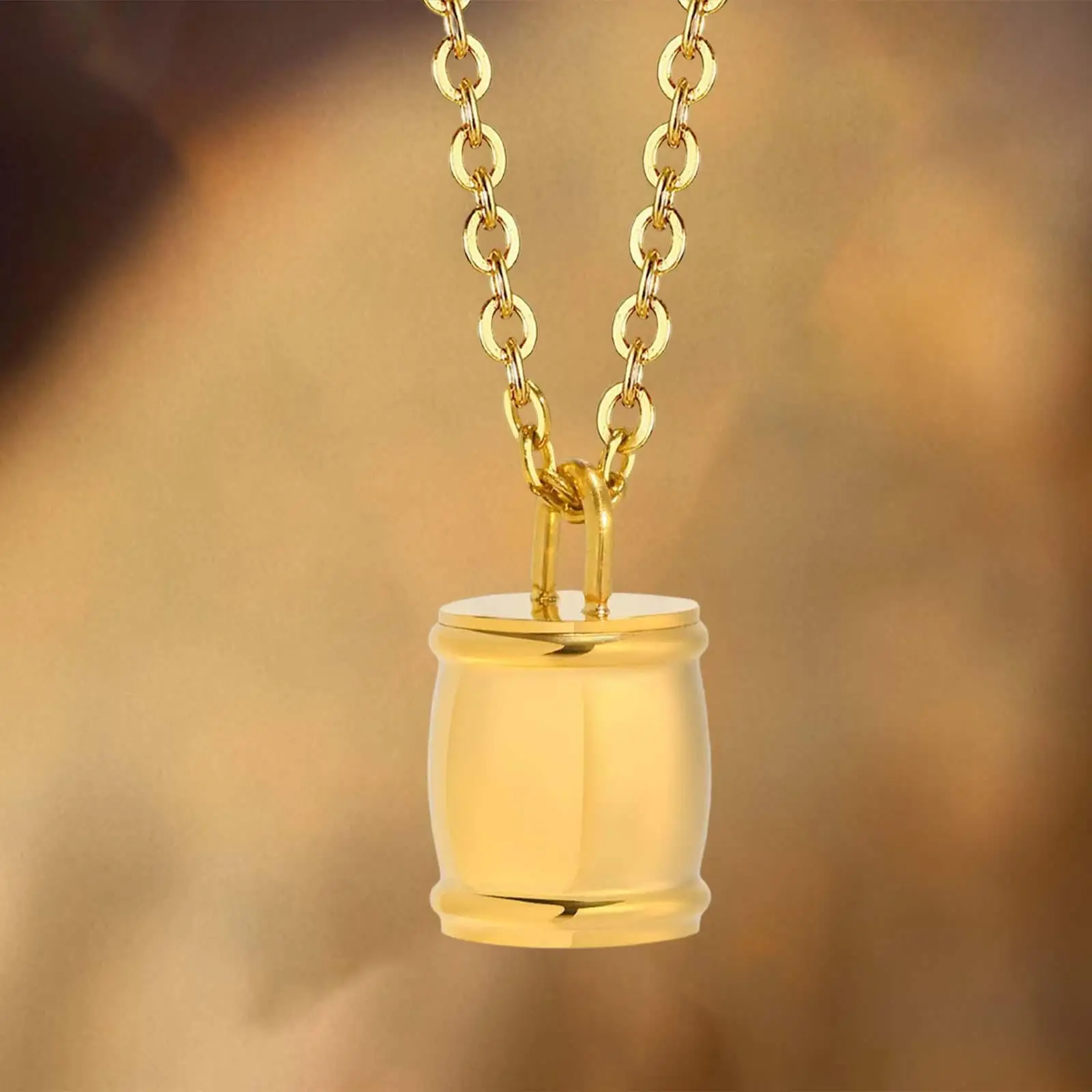 Urn Necklace Stainless Steel Bereavement Gift Urn Holder Ashes Pendant Locket for Ashes Pet Husband Mom Dad