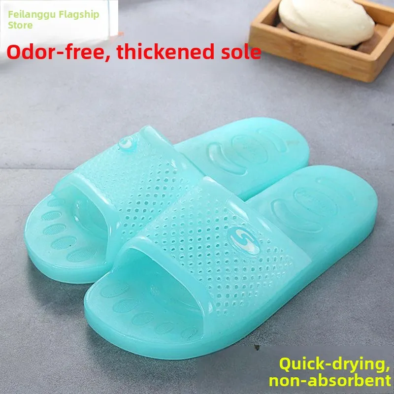 

Crystal Slippers Home Indoor Spring Bathroom Bathing Shoes Women's Men's Jelly Shoes Anti-Odor Anti-Slip Shoes Comfortable Su...