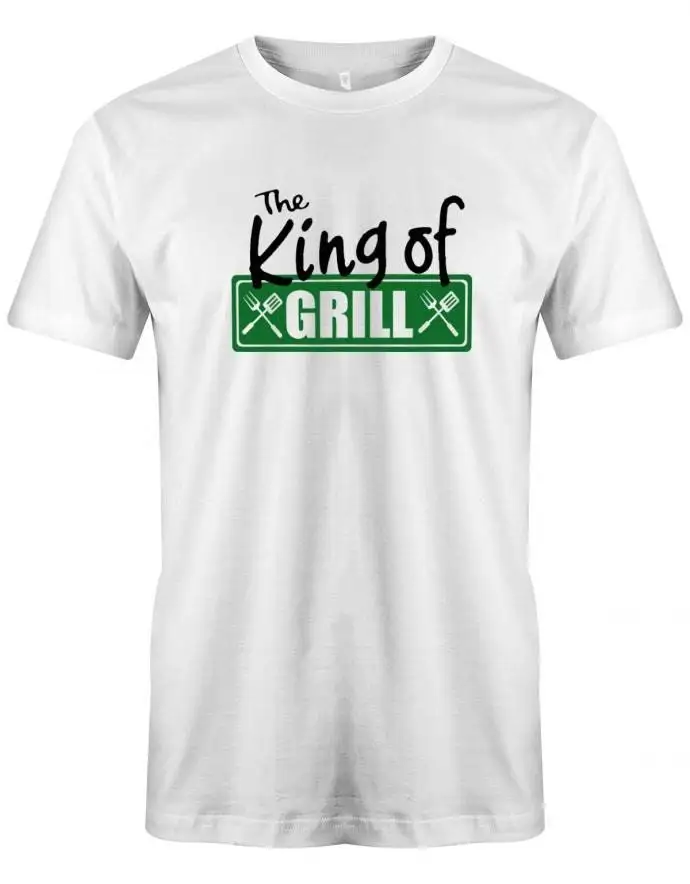 The King Of Grill Fleisch Grillen Griller Herren T Shirt