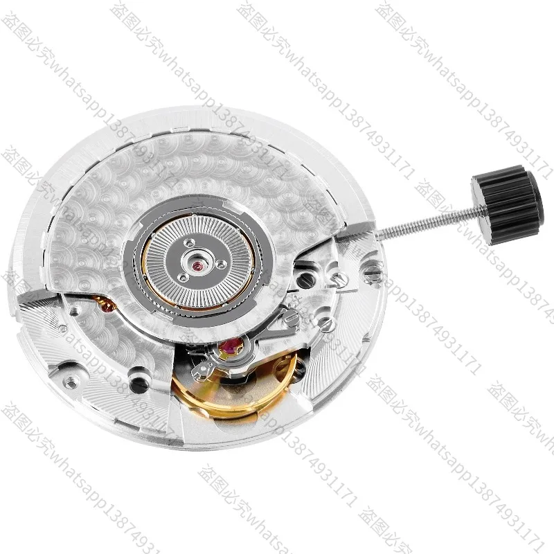 2892 Fine Grinding Machine Single Calendar with Three Needles Geneva Pattern White Engraving Fish Scale Design for Precision Kni
