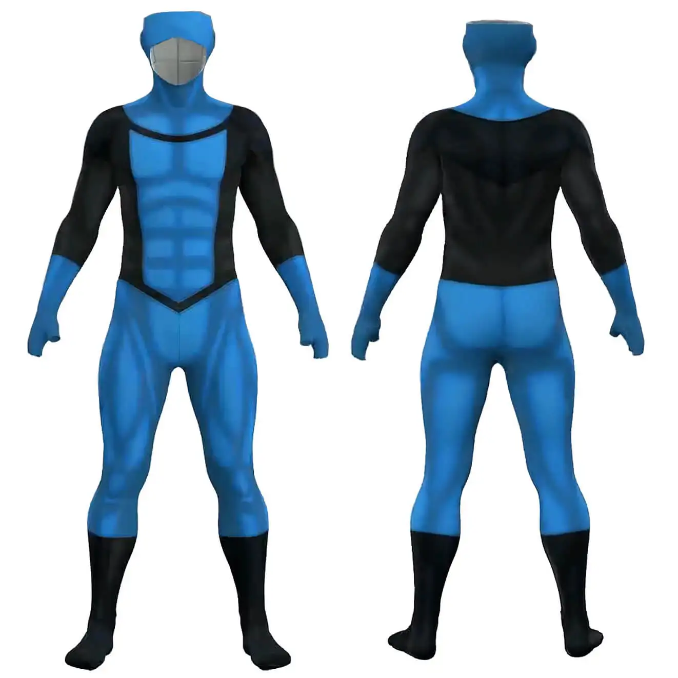 

Mark Grayson Blue Suit Cosplay Costume Adult Kids Halloween Superhero Jumpsuit Mask Set Carnival Theme Party Outfit Takerlama
