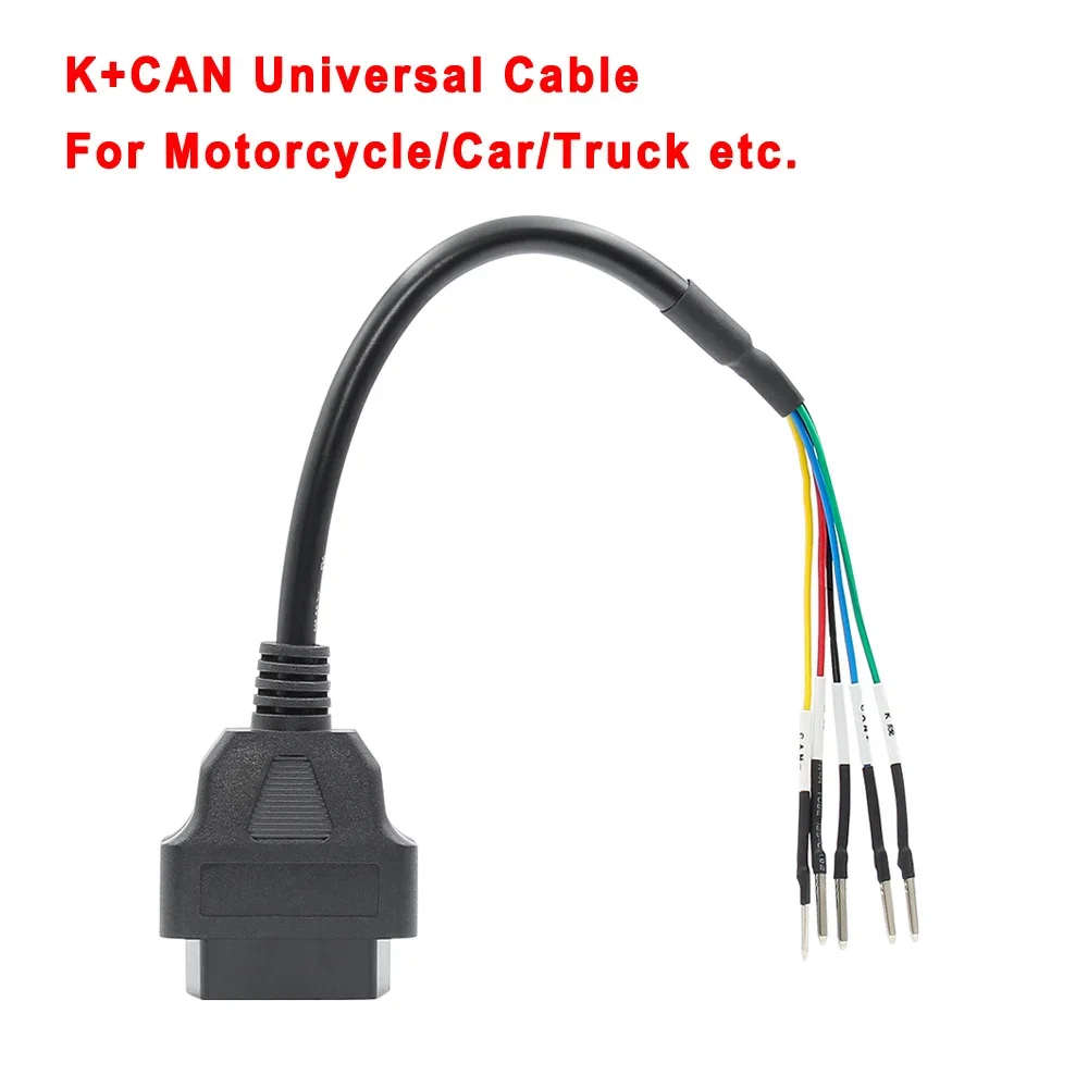 

Кабель-удлинитель OBD2 (переходник) для подключения OBD II (5-контактный штекер) к 16-контактному гнезду CAN K-линии