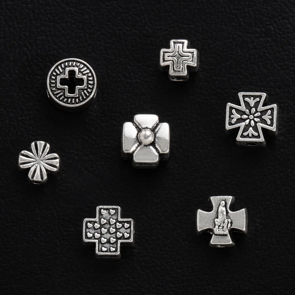 

Ювелирные изделия из сплава, браслет с черепом в стиле панк, хип-хоп, солнечный камень, вулканический камень, бусины из белой сосны, модный браслет для одежды