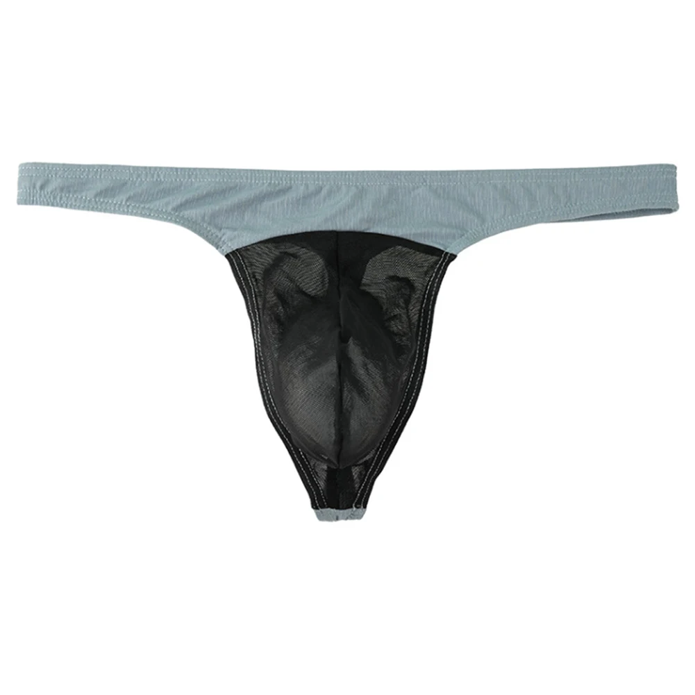 

Men Sexy Mesh Gay Sissy Pouch Underpants G-strings Bikini Breathable Lingerie Low Rise Soft T-back Gay Underwear For Man Thongs