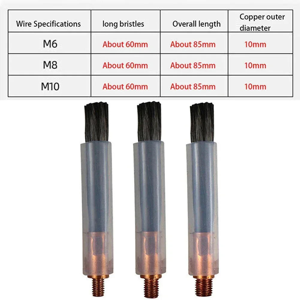 

Щетка для маринования TIG WIG MIG MAG M6 8 10, инструмент для очистки крышки, очиститель сварных швов, щетка из углеродного волокна/кислотная чистящая щетка