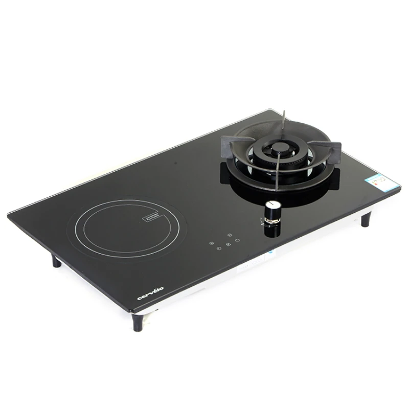 

top gas cook Glass Countertop Freestanding Induction Cooker Combination