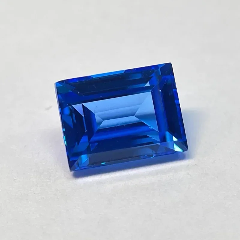 

A+Lab Grown Cobalt Spinel Rectangular Shapes Gemstone for DIY Ring Necklace Earrings Main Materials Selectable Certificate
