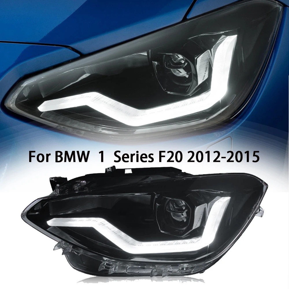 

Передняя фара для BMW F20 светодиодный фары 2012-2015 фары 1 серия 116i 118i DRL сигнал поворота Дальний свет ангельский глаз проектор