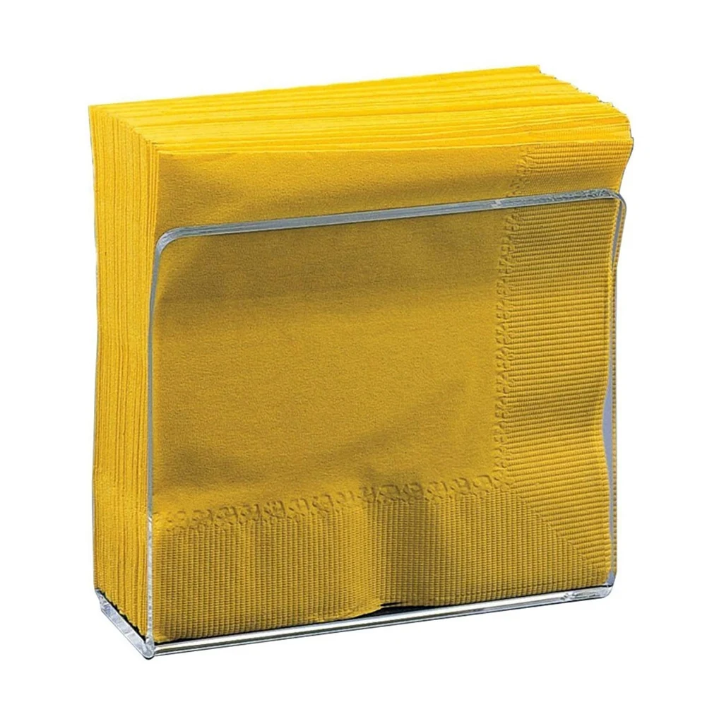 newyear828 Acrylic Cocktail Napkin Holder, Clear U-Shape Tissue Dispenser Stand for Napkin Kitchen Dining Restaurant Table Decor