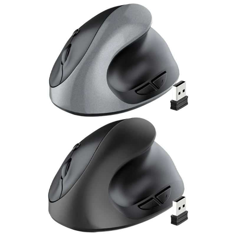 

Noiseless Wireless Vertical Mouse Ergonomic Adjustable DPI for Professional Use Q1JF