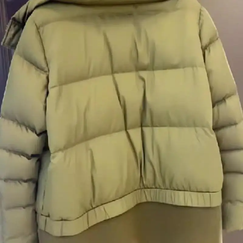 Premium ort een down Jaet feminino inverno mistura de lã branca du pena outerwear commute sle versão coreana