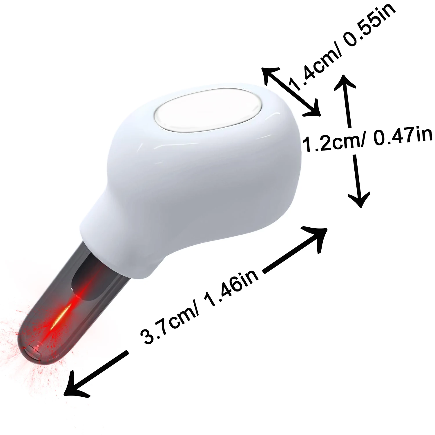 1 Stück Schmerzfreies 650nm Rotlicht-Otoliegeriechtherapiegerät - Ohrenpflegeinstrument für Tinnitus, Mittelohrentzündung & Taubheit – Detail 7