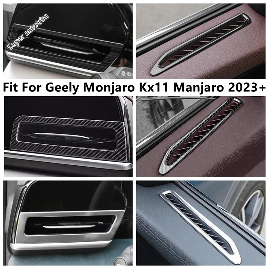 

Car Door Air AC Outlet / Front Side Conditioning Vent Cover Trim Accessories Interior For Geely Monjaro Kx11 Manjaro 2023 2024