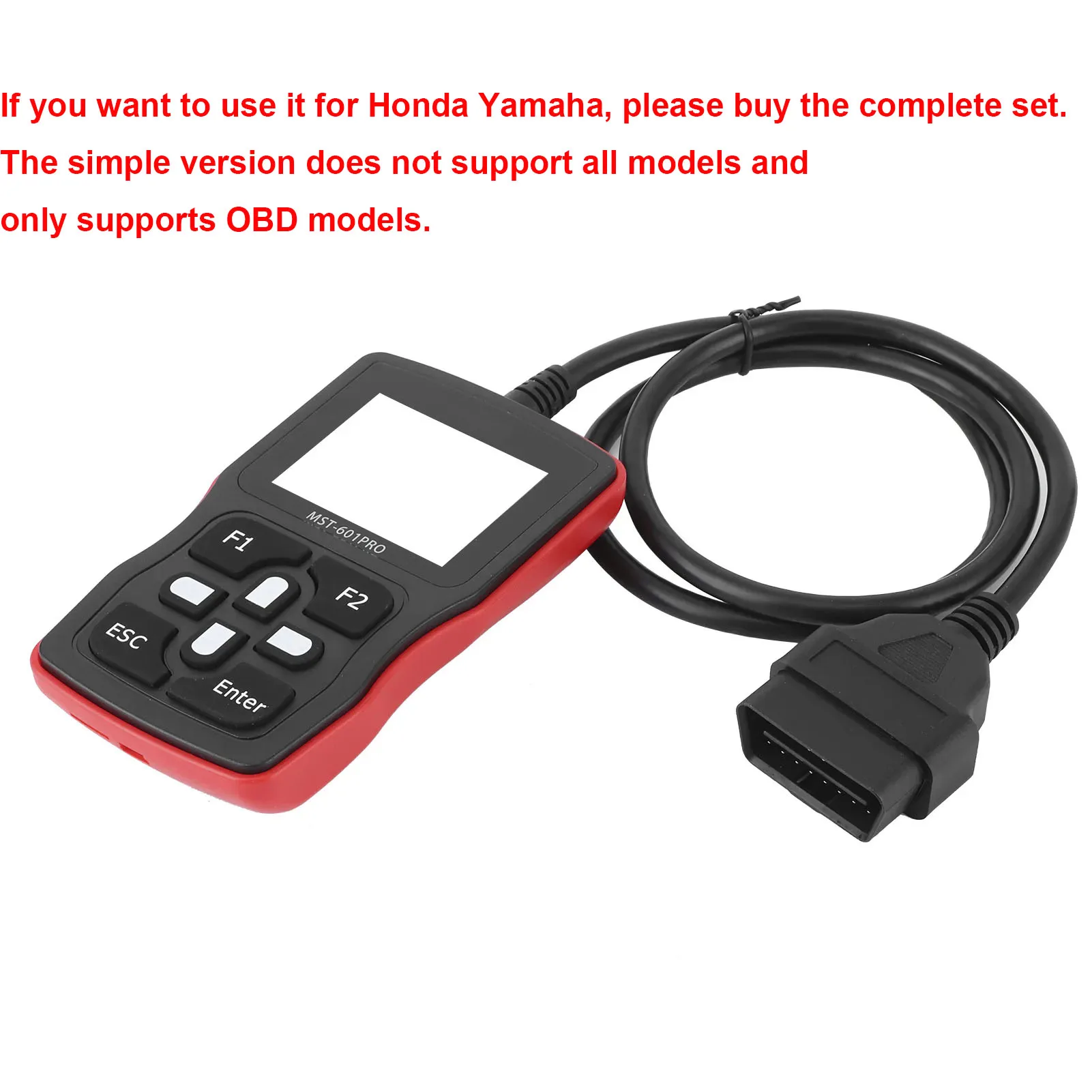 MST 601 PRO-Scanner de moto 5 en 1, lecteur de code OBD2, outil de diagnostic automobile adapté pour Suzuki, Honda et Yamaha MST 601 Pro