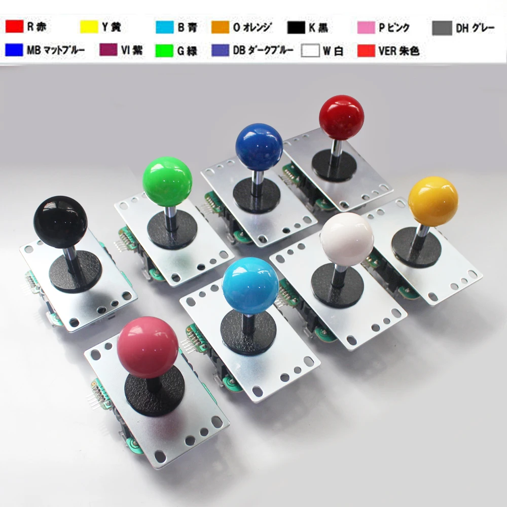 Originele Japan Sanwa Joystick JLF TP 8YT Vechten Rocker Met Topball 5pin Draad Jamma Arcade Vending Game PC PS3 XBOX Kit DIY