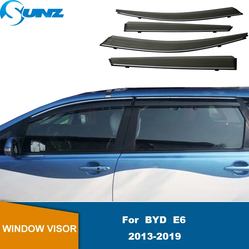 

Car Rain Shields For BYD E6 2013 2014 2015 2016 2017 2018 2019 Side Window Deflector Rain Guards Window Visors Rain Guard SUNZ