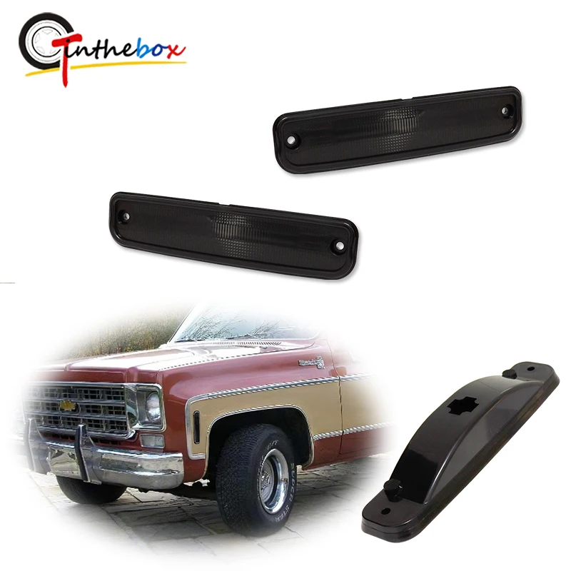 

Gtinthebox Front Side Marker Light Covers For 1973-1980 CHEVROLET Blazer, Pickup & Suburban; For GMC Jimmy, Pickup & Suburban