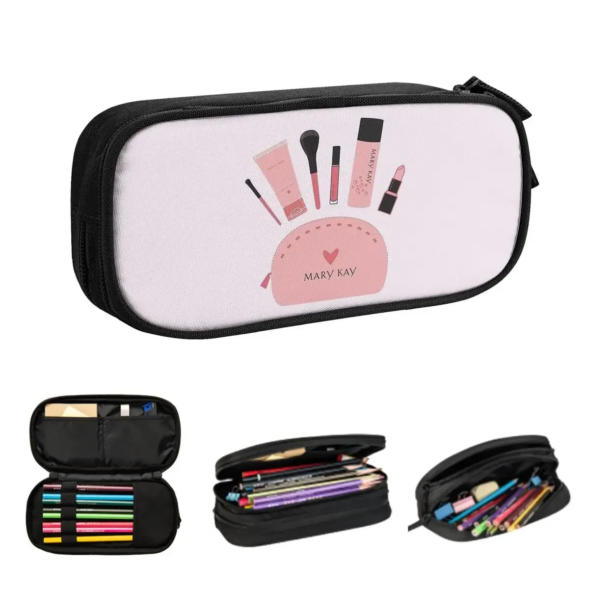 

Mary Kay Pencil Cases for Students Gifts Pen Box Pencil Bag Large Storage Pencil Pouch Pen Holder