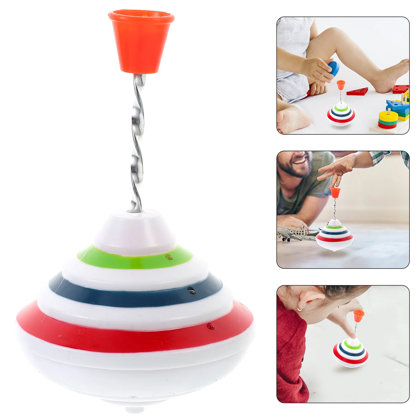 

Toy Childrens Toys Vintage Light Gyro Spinning Top Manual Tops for Kids Game Party Favor