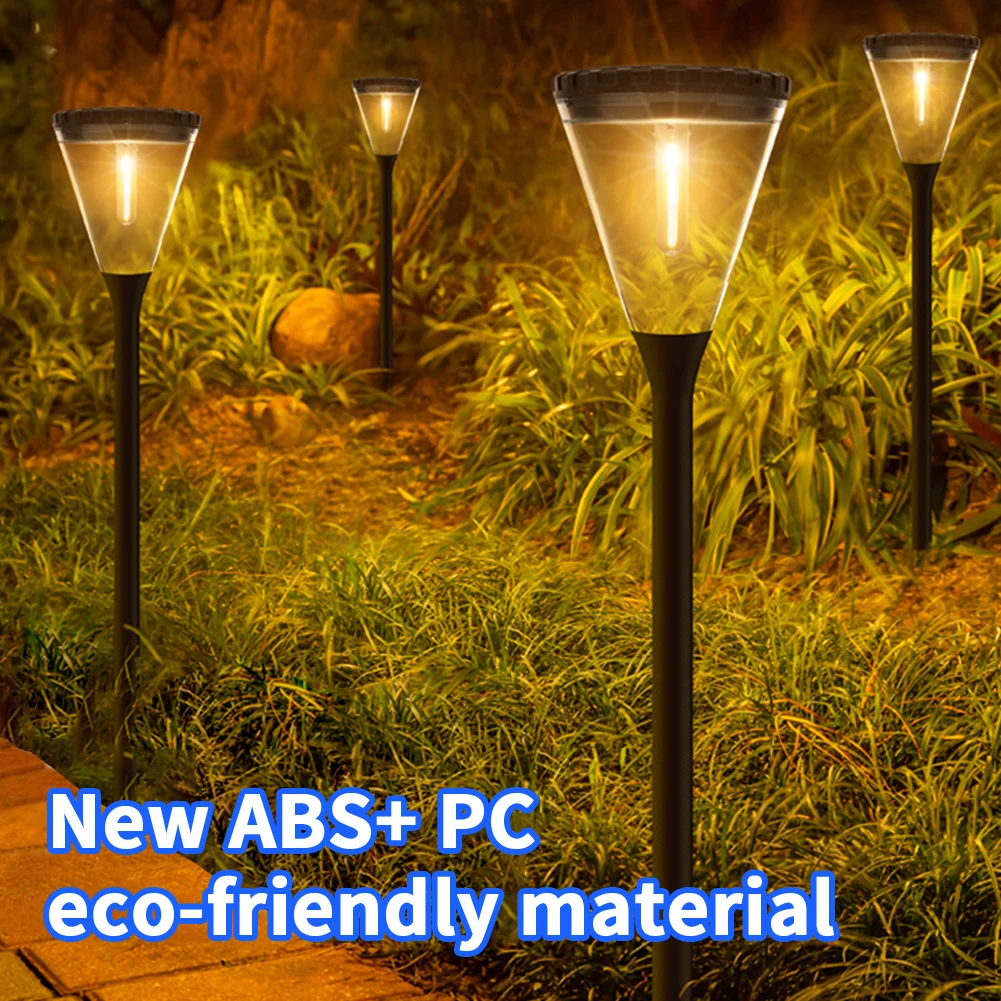 

OutdoorSolar Garden Landscape Path LightsWaterproof2 Levels Brightness Auto Solar Powered Lawn Lamps For YardPathway Porch Decor