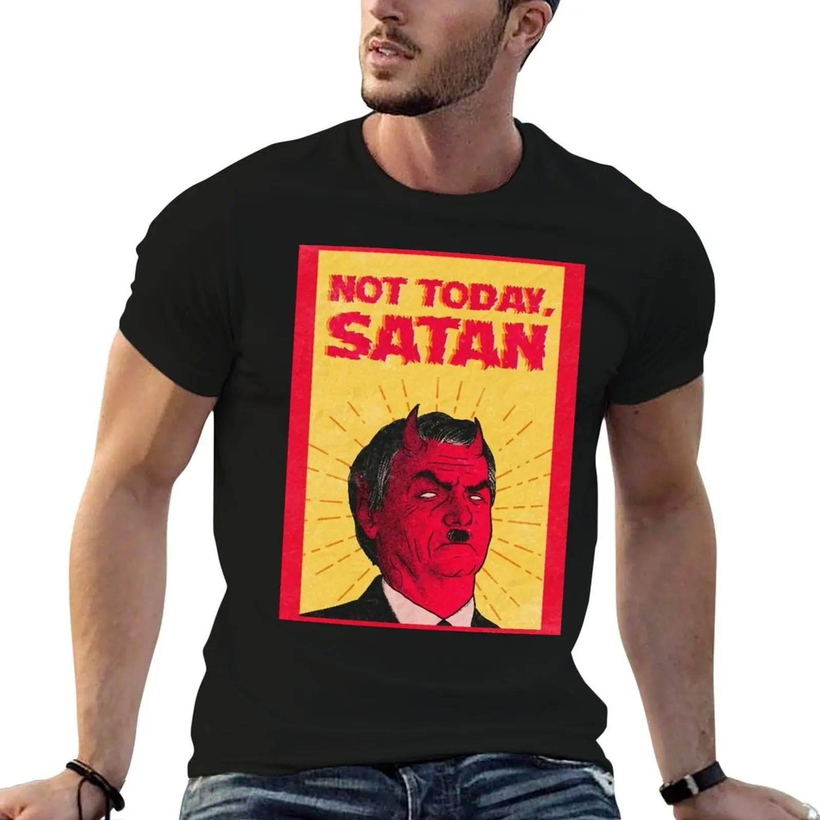 Bolsonaro satanás camiseta g homem t camisas para homem algodão t camisas homem 100% camiseta