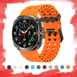 Marine Band For Samsung Galaxy Watch 7 ultra Strap 47mm Accessories Sport silicone Bracelet correa Galaxy Watch ultra Strap 47mm
