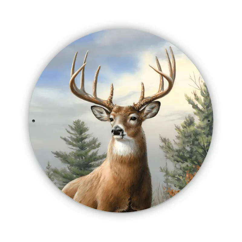 Morning Glory Deer 8x8