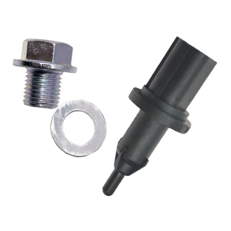 1 Set 90009-R70-A00 Engine Oil Pan Drain Bolt Plug With Washer & 1 Pcs Air Intake Temperature Sensor