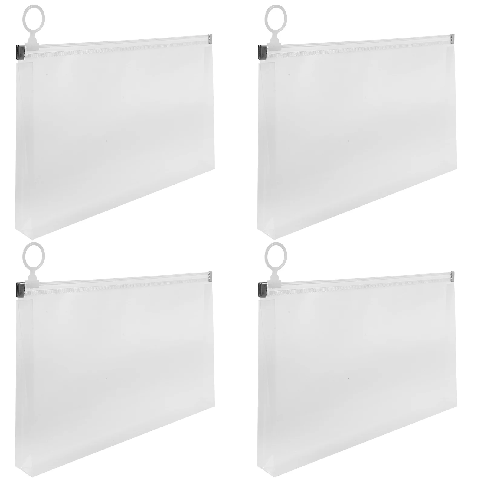 

4 шт., сумка-органайзер для квитанций, чехол для хранения файлов из полипропилена, дизайн на молнии для документов, держатель для купюр