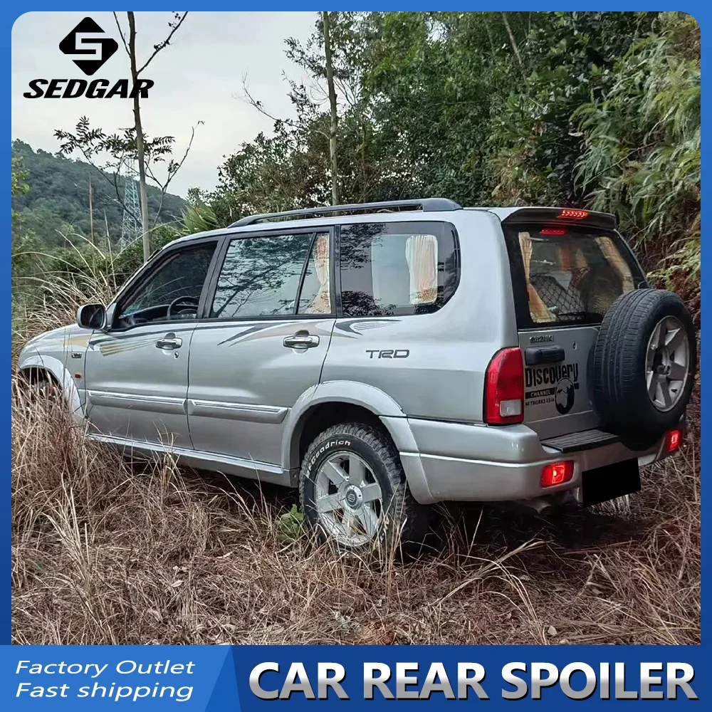 For 2001--2005 Suzuki Grand Vitara Escudo Factory with LED Lights High Quality ABS Plastic Car Spoiler Trunk Boot Wing Spoiler