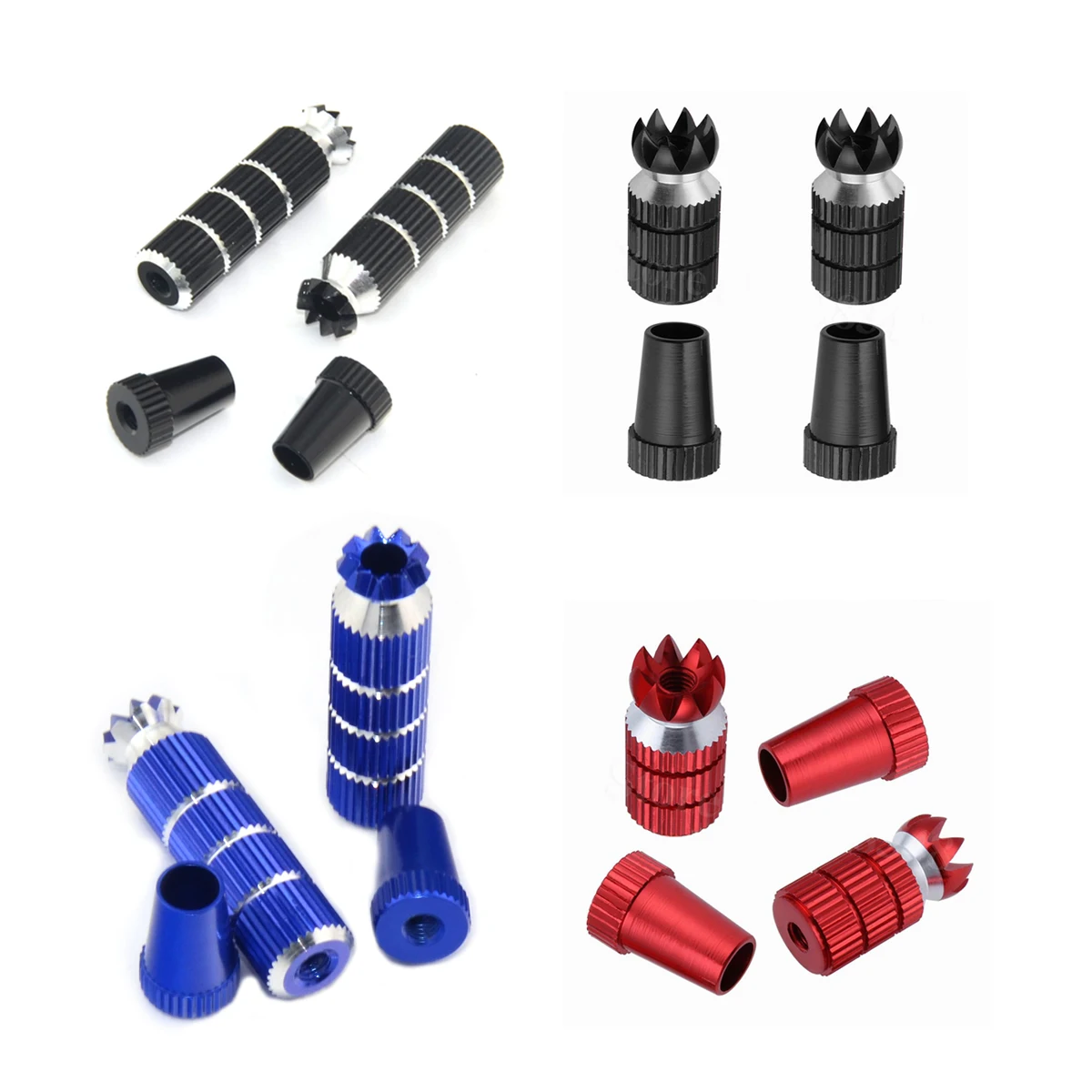 2PCS Aluminium M3 M4 Transmitter Rocker Stick Ends for FRSKY X7 FLYSKY I6S I6 I6X Jumper T18 T16 RadioMaster TX16S DIY Parts