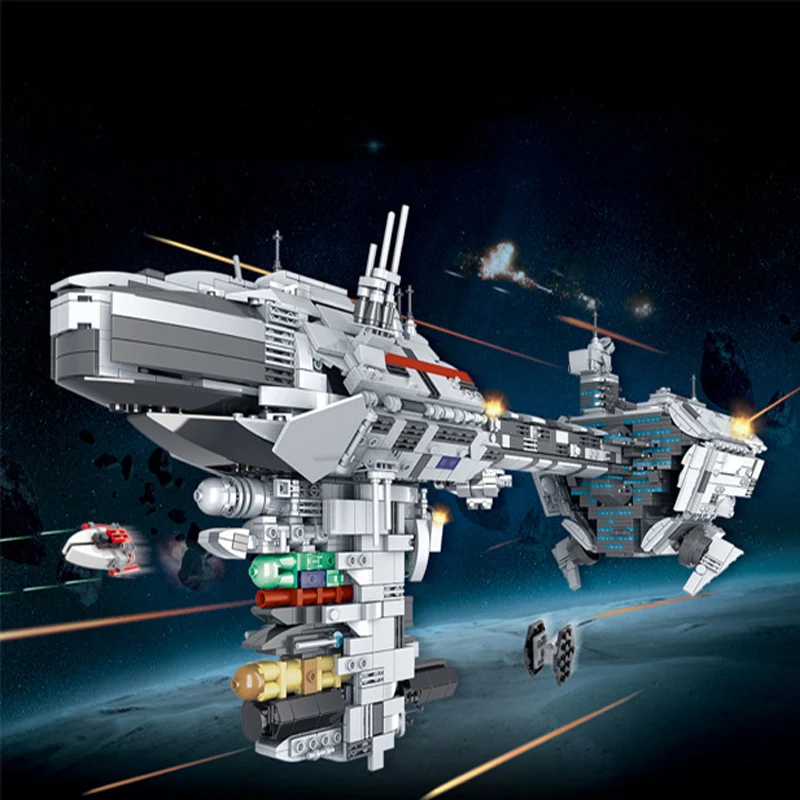 

Space Medical Vessel Building Architecture Spacecraft Model Building Blocks Brick Puzzle Model Kit,Gift for Adults Kids 1988 PCS
