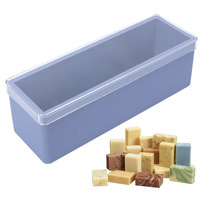 

Rectangular Silicone Cake Bread Baking Mould Silicone Handmade Soap Bread Mould Soap Making with Lid