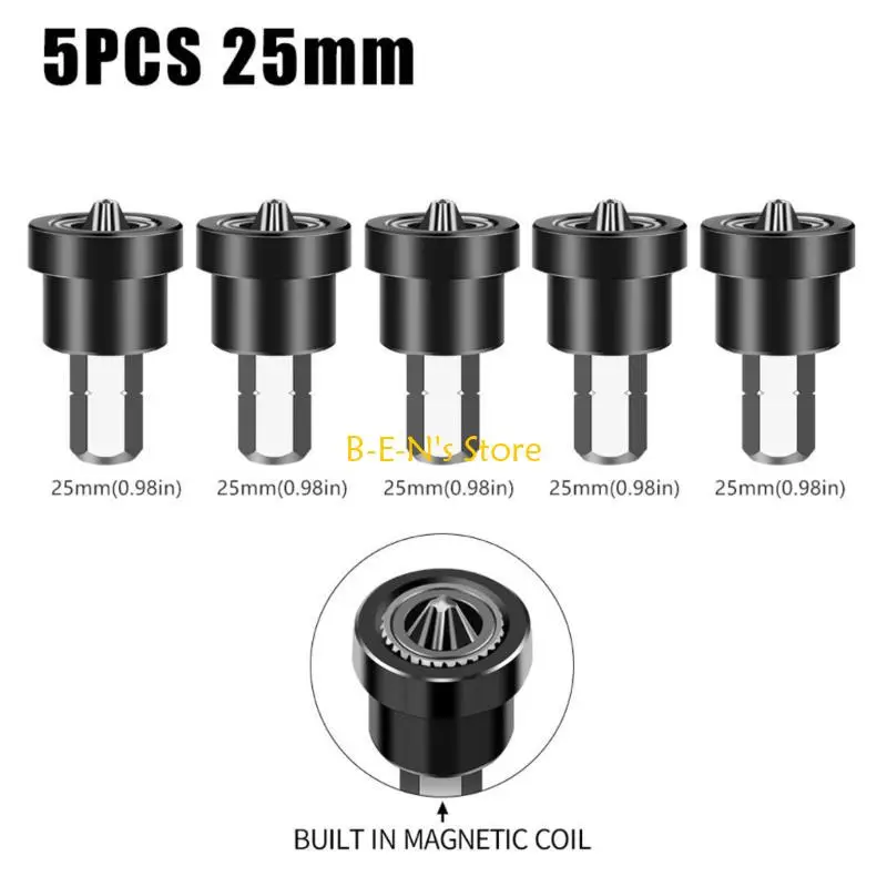 

Y1AD Screw Setter Screwdriver Bit for Accurate Plasterboard Installation Hexagonal Shank Enhances Efficiency 5 Pack