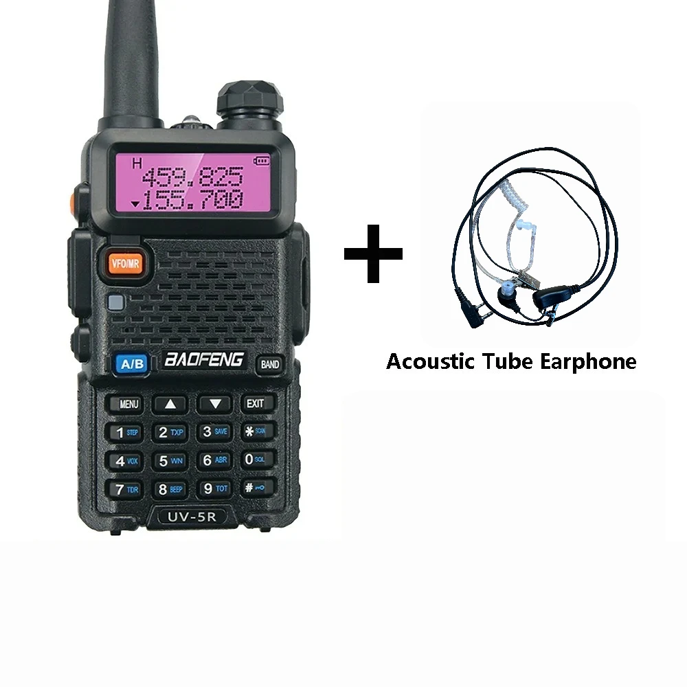 2pcs BAOFENG UV-5R 5W 8W High Power Dual Band Two Way Radio Long Range Handheld Portable Walkies Talkies For Hunting