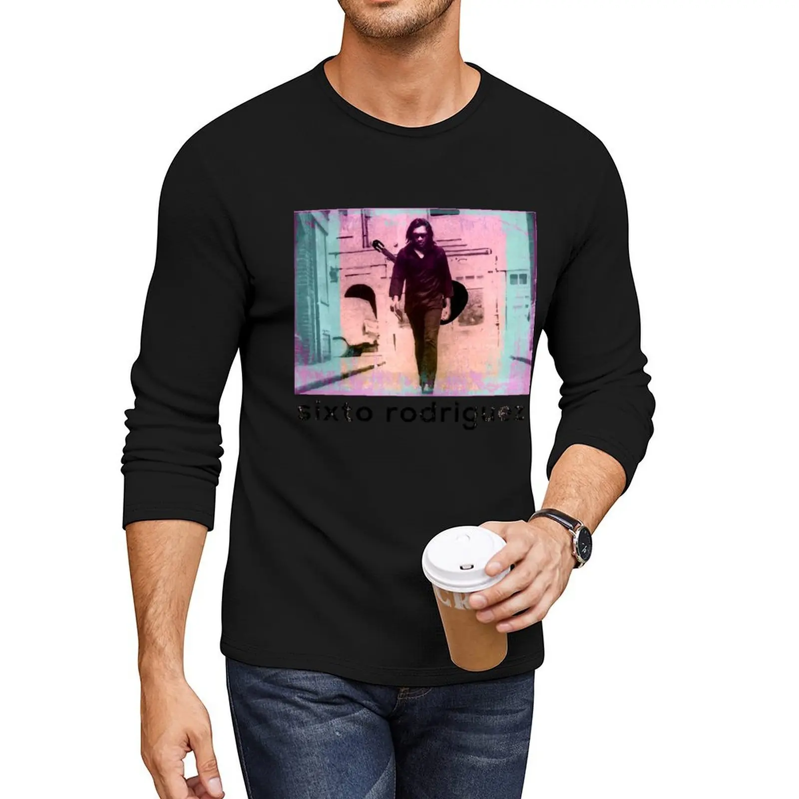

Sixto Rodriguez - Sugar man tribute Long T-Shirt plus size tops sweat shirts fruit of the loom mens t shirts