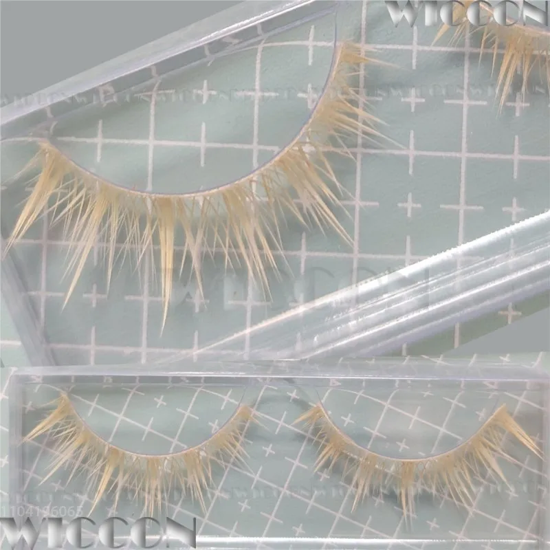 Luca Luka Alien Stage Cosplay Prop Curly Blonde Wig Lashes Set Blink Gone Ruler of My Heart Man Cos Party Holloween Customized — zdjęcie 7