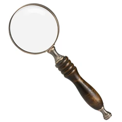 10X Handheld Magnifying Glass Antique Metal Magnifier with Blackwood Handle Drop Shipping