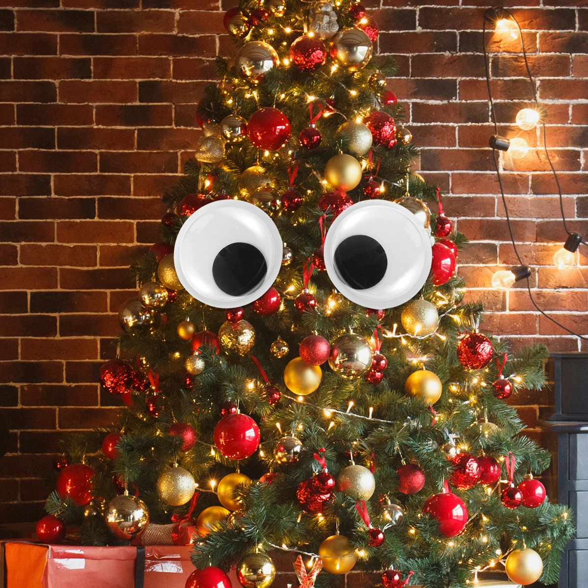 

6 Pcs Large Black and White Eyeball Decoration Child Stickers for Kids Adhesive Plastic Self-Adhesive Eyes