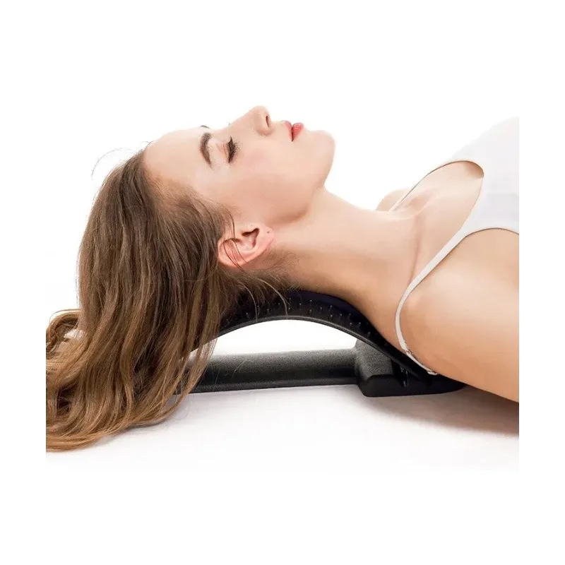 

1 Back Stretcher Multi-Level Adjustable Massager Waist Neck Fitness Lumbar Cervical Spine Cervical Spine Support Massager Lying