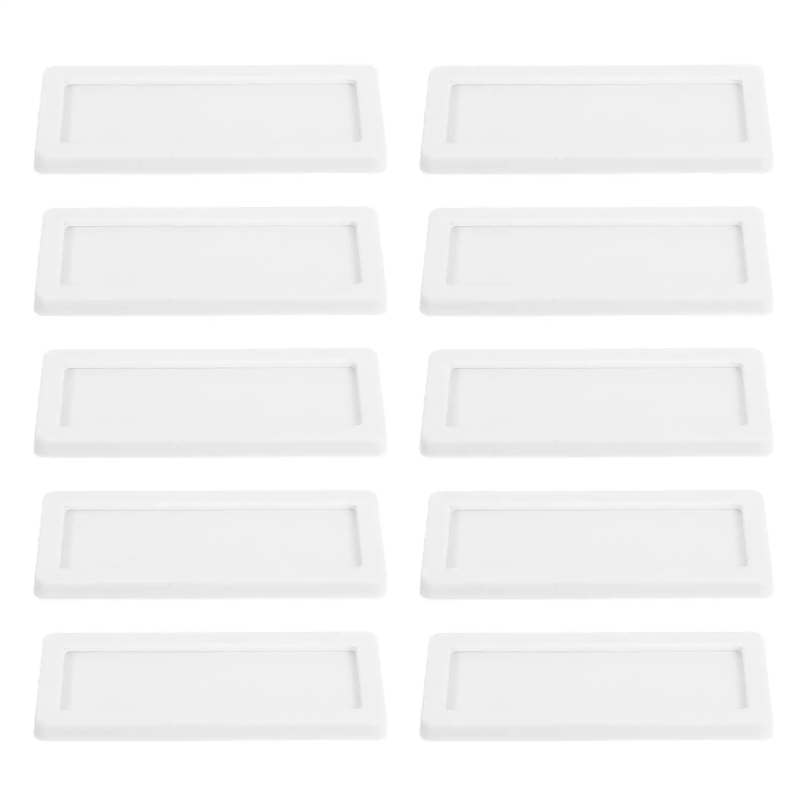 10 Pcs File Labels 7x3cm Blue Office Folder Tags Label Magnets Reusable Binder Label Magnets Steel Shelf Markers