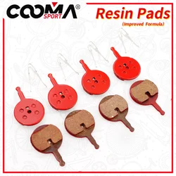 Bike Disc Brake Pads for Avid BB5, Promax Render, Decipher, DSK-710 Caliper, 4 Pairs Red Resin